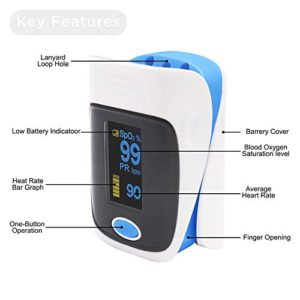 Xtore Premium pro OLED Fingertip Pulse Oximeter, w...