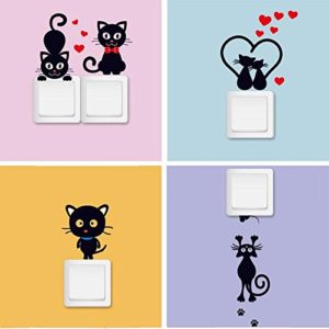 Xtore™ 4set Home Decor Switch Sticker | Premium Build Beautiful Decor Item | Retains Wall Color Product (Set of 4)