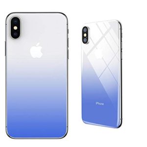 Xtore German Raw Material Shaded Premium iPhone X, XS Case | Beautiful Nature Inspired Shades | Looks Classy | Laser Edge cutiing Technology (Pack of 4,Gradient Blue, Purple, Black, Pink)