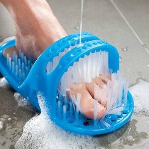 Xtore™ Foot Cleaning Shower Slipper | Foot Cleaner Brush with Suction Cups | Cleaner | Pumice Stone for Pedicure (1 Slipper)