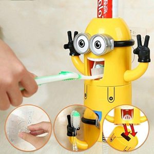 Xtore™ Minion Automatic Toothpaste Dispenser | with Cup | Brush Holder | Xtore Guarantee