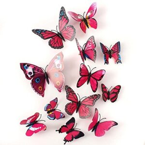 12pcs 3D Home Decor Butterfly | 3D Premium Plastic...