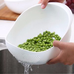 Xtore® Rice Pulses Fruits Vegetable Noodles Pasta Washing Bowl & Strainer| Premium Quality