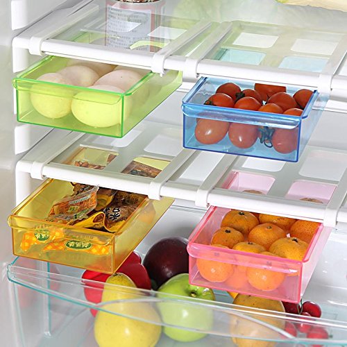 Xtore® 2pcs Fridge Organizer Drawer | Kitchen Drawer| Organizer | Extra ...