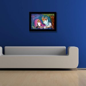 LIFEHAXTORE® Xtore Krishna Radha Art Framed Paint...