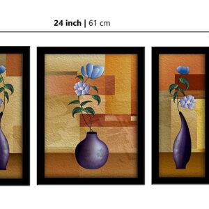LIFEHAXTORE® Xtore Modern Art Framed Flower Pot P...