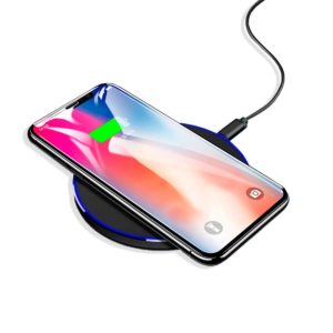 Xtore® Universal Qi- Certified Wireless Charger with Metal Frame | 10 W Output Rating | with Smart LED Indicator | Comes with Charging Cable