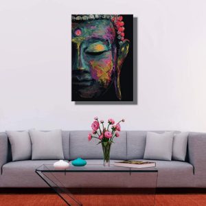 Xtore Abstract Buddha Modern Art Framed Canvas Pai...