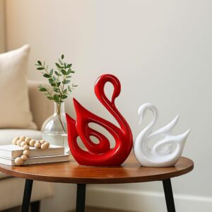 Xtore® Home Décor Lucky Swan Couple | Piano Fini...