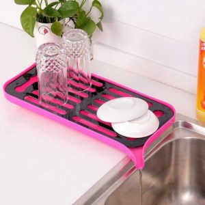 Xtore™ Double Layer self draining Rack | Suitable for Glass Cups,Dishes,Bowls, Fruits, and Other Tableware | Premium Quality Guarantee