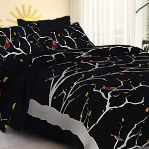 LIFEHAXTORE Cotton 300 TC Bedsheet (King_Multicolour)