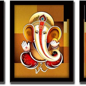 LIFEHAXTORE® Xtore Ganesha Modern Art Framed Pain...