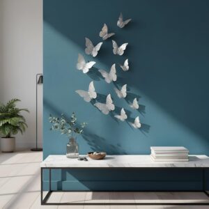 12pcs 3D Metallic Finish Home Decor Butterfly with...