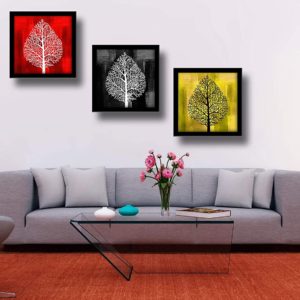 LIFEHAXTORE® Xtore Abstract Leaf Art Framed Paint...