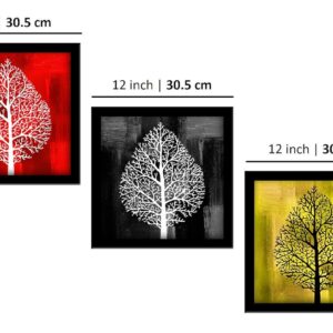 LIFEHAXTORE® Xtore Abstract Leaf Art Framed Paint...