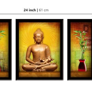 LIFEHAXTORE® Xtore Buddha Modern Art Framed Paint...