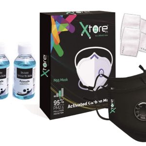 Xtore N95 Washable Cotton Mask with replacable fil...
