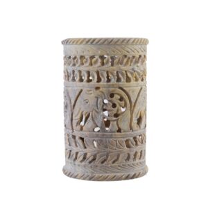 Xtore® Home Décor Carved Single Stone Antique Pe...