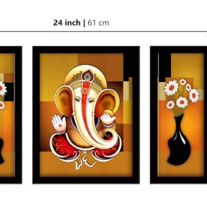 LIFEHAXTORE® Xtore Ganesha Modern Art Framed Pain...