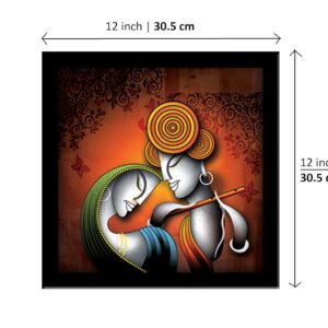 LIFEHAXTORE® Xtore Krishna Radha Art Framed Paint...