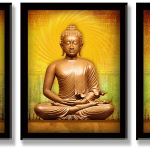 LIFEHAXTORE® Xtore Buddha Modern Art Framed Paint...