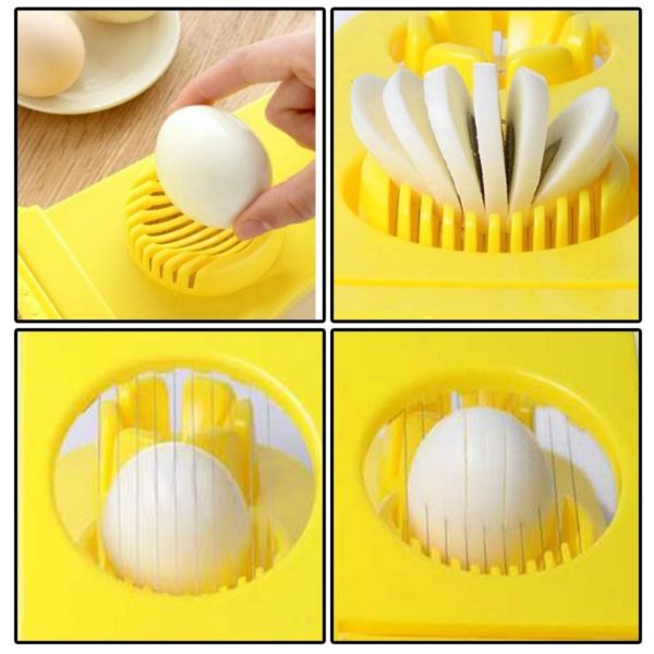 Xtore™ Double Egg Cutter | Egg Slicer | Stainless Steel Wires | Egg Cutter |Cutter| Mushroom Cutter | Butter/Cheese Cutter | Kitchen Cutter and Kitchen Tool | Premium Quality - Image 3