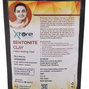 Xtore® 100% Natural Bentonite Clay Face Pack | In...