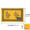 Cotton Traditional Jaipuri Print King Bed Sheet with 2 Pillow Covers (90x 108 inches, Yellow) - Image 3