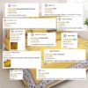 Cotton Traditional Jaipuri Print King Bed Sheet with 2 Pillow Covers (90x 108 inches, Yellow) - Image 2