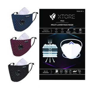 Xtore Viroarmour N95 FDA CE Certified Face mask | Reusable | Washable