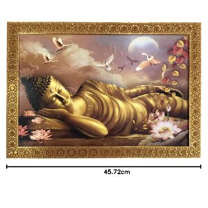 LIFEHAXTORE® Xtore Buddha Art Framed Painting for...