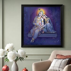 LIFEHAXTORE® Xtore Krishna Radha Art Framed Paint...