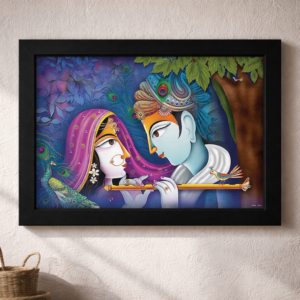 LIFEHAXTORE® Xtore Krishna Radha Art Framed Paint...