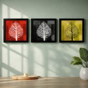 LIFEHAXTORE® Xtore Abstract Leaf Art Framed Paint...
