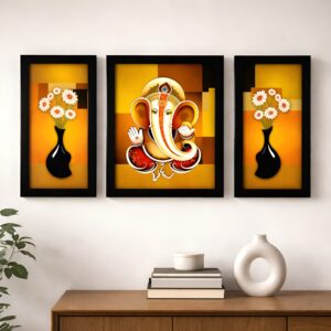 LIFEHAXTORE® Xtore Ganesha Modern Art Framed Pain...