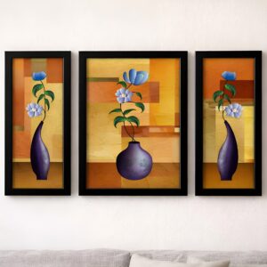LIFEHAXTORE® Xtore Modern Art Framed Flower Pot P...