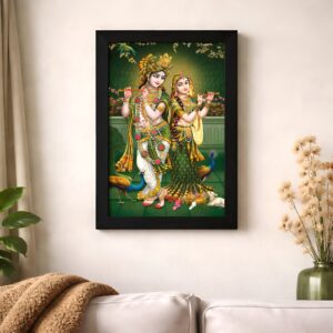 LIFEHAXTORE® Xtore Soothing Radha Krishna Art Fra...