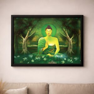 LIFEHAXTORE® Xtore Blessing Buddha Art Framed Pai...