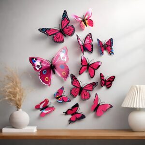 12pcs 3D Home Decor Butterfly | 3D Premium Plastic...