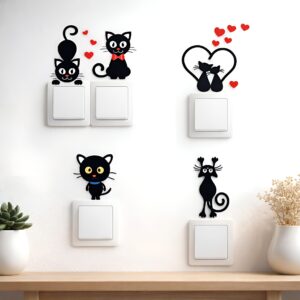 Xtore™ 4set Home Decor Switch Sticker | Premium Build Beautiful Decor Item | Retains Wall Color Product (Set of 4)