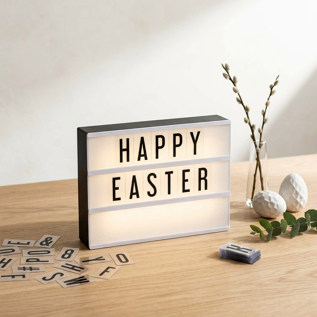 LIFEHAXTORE® Mini Cinema Lightbox | Personalized Messages, with 96 Letters, Numbers, & Symbols | USB & Batter Powered (21 x 15 cm) - Image 3