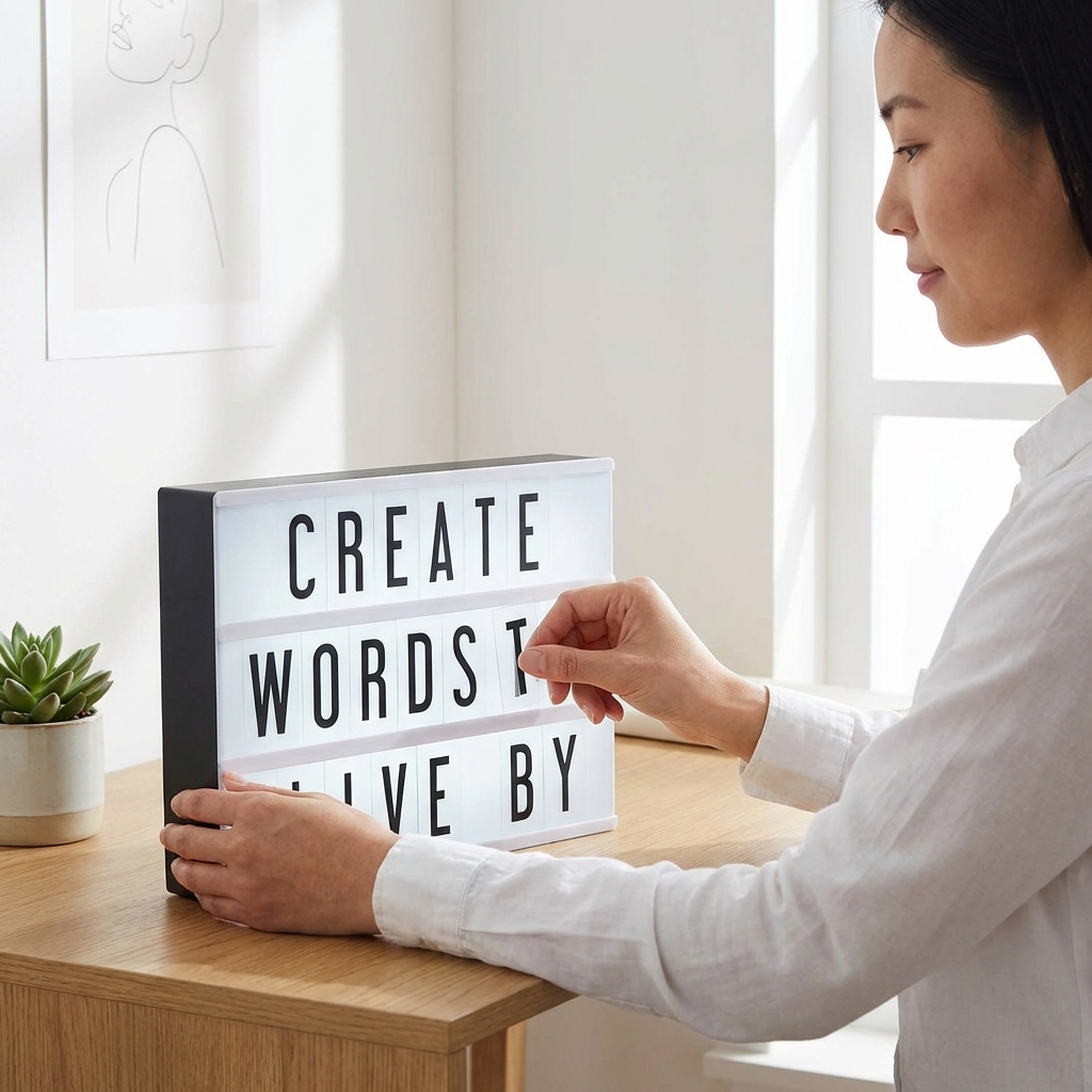 LIFEHAXTORE® Mini Cinema Lightbox | Personalized Messages, with 96 Letters, Numbers, & Symbols | USB & Batter Powered (21 x 15 cm) - Image 5