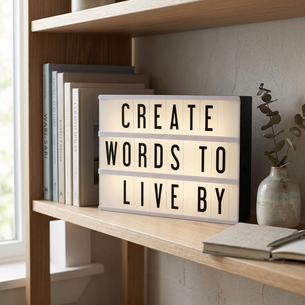 LIFEHAXTORE® Mini Cinema Lightbox | Personalized Messages, with 96 Letters, Numbers, & Symbols | USB & Batter Powered (21 x 15 cm) - Image 7
