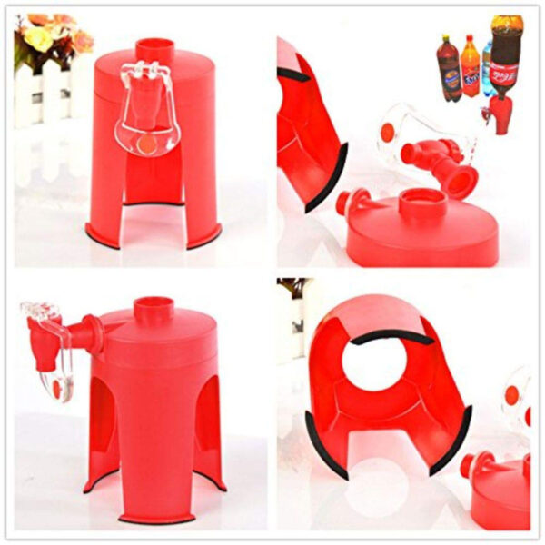 Xtore Plastic Bottle Dispenser Fountain for Cold Drink,Soda,Wine Bottle Bottled Water Dispenser (Red) - Image 3