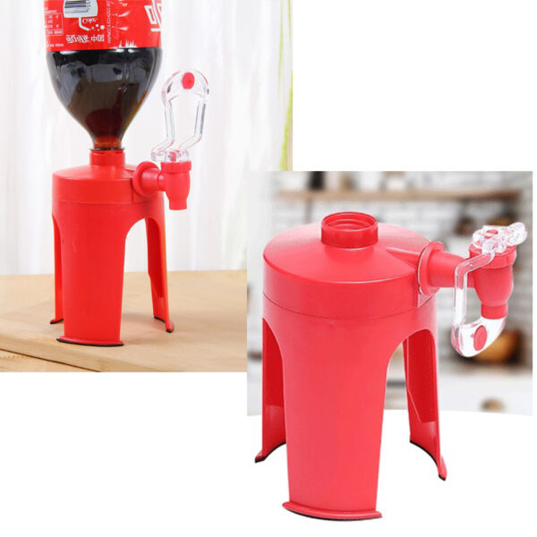 Xtore Plastic Bottle Dispenser Fountain for Cold Drink,Soda,Wine Bottle Bottled Water Dispenser (Red) - Image 6