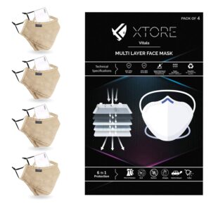 Xtore N-95 FDA CE Certified Pure Cotton Antipollut...