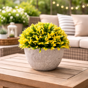 Xtore® Artificial Plants Vase Set Plastic Plants ...