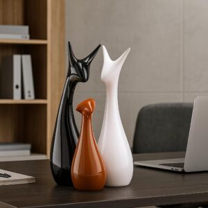 Xtore Home Décor Lucky Deer Family Piano Finish C...