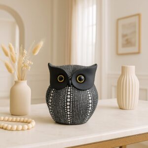Xtore® Modern Classy Lucky Owl Ceramic Art Figure...
