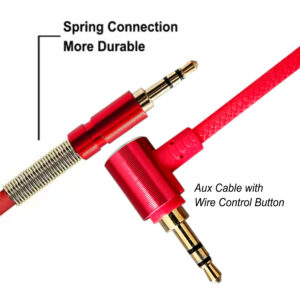 Xtore 3.5 mm Clear audio Aux cable Red | for home ...